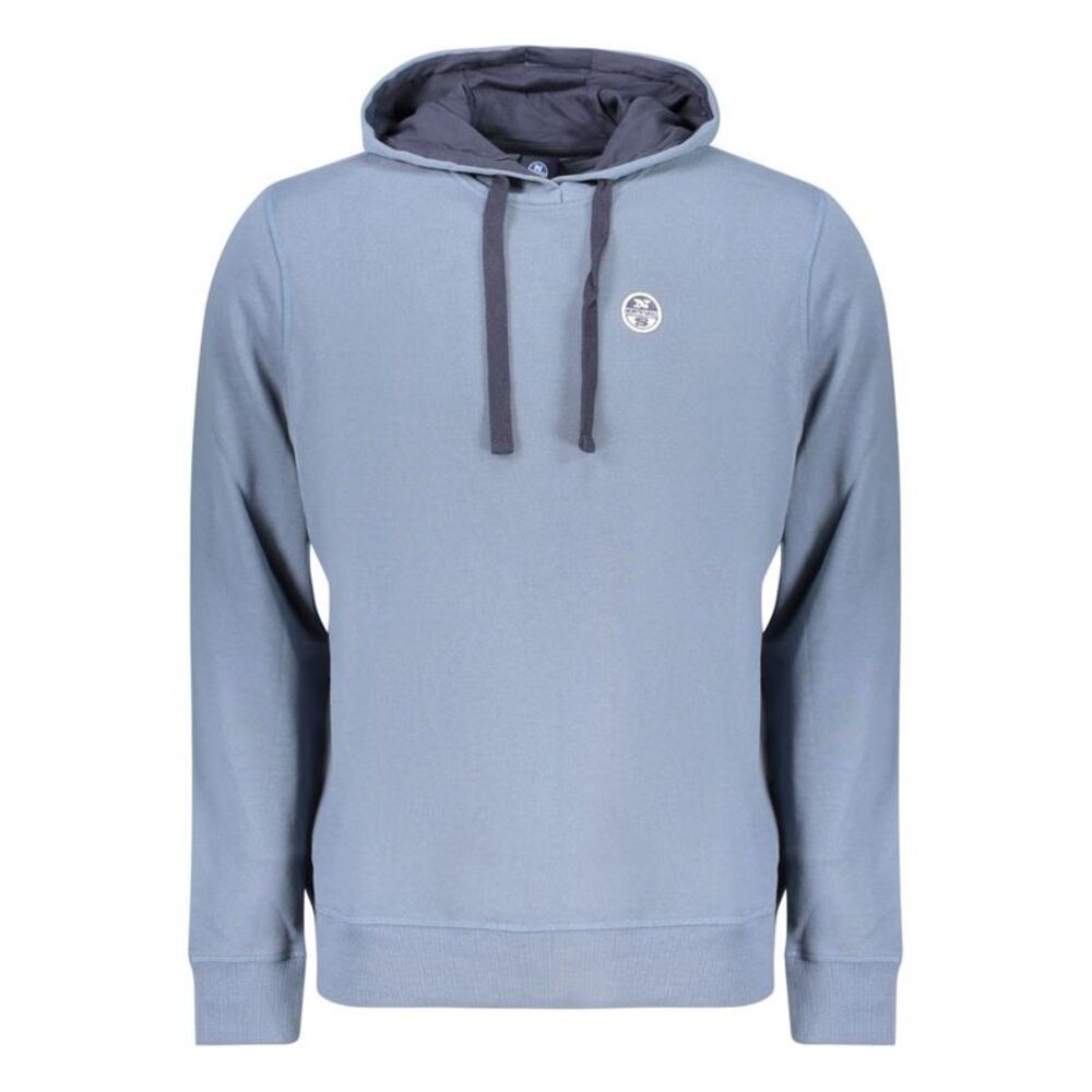 North Sails Blue Cotton Men's Men's Hoodie